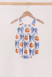 Blue Pumpkin Bow Bamboo Bubble Aaria Tees