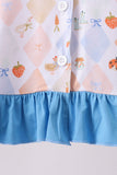 Blue Chicken Bow Bamboo Pajama Pants Set Aaria Tees