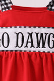Red Georgia Go Dawgs Smocked Bubble - Aaria Tees Aaria Tees