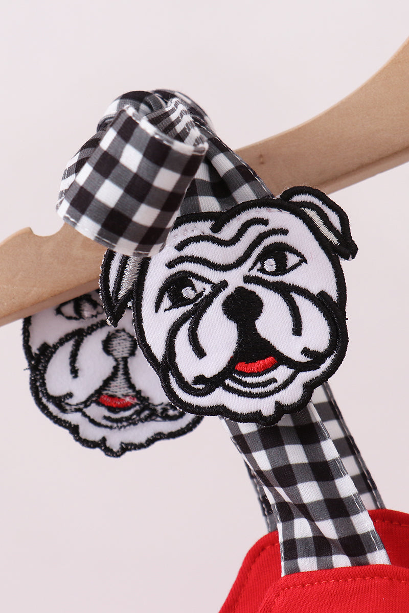 Red Georgia Go Dawgs Smocked Bubble - Aaria Tees Aaria Tees