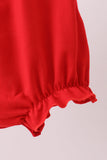 Red Georgia Go Dawgs Smocked Bubble - Aaria Tees Aaria Tees