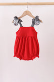Red Georgia Go Dawgs Smocked Bubble - Aaria Tees Aaria Tees