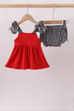 Red Georgia Go Dawgs Smocked Bloomer Set - Aaria Tees Aaria Tees