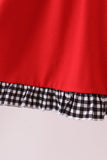 Red Georgia Smocked Dress - Aaria Tees Aaria Tees