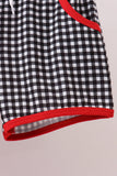 Red Georgia Applique Shorts Set - Aaria Tees Aaria Tees