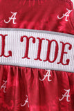 Maroon Alabama Roll Tide Smocked Bubble - Aaria Tees Aaria Tees