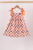 Pumpkin spider bow Dress - Aaria Tees Aaria Tees