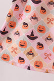 Pumpkin spider bow Dress - Aaria Tees Aaria Tees