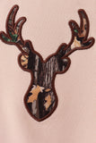 Gray Deer Applique Romper - Aaria Tees Aaria Tees