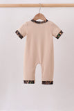 Gray Deer Applique Romper - Aaria Tees Aaria Tees