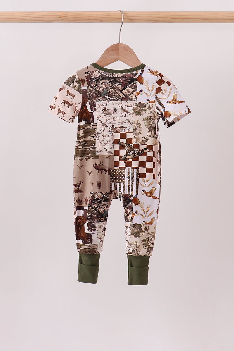 Forest Hunting Bamboo Romper - Aaria Tees Aaria Tees