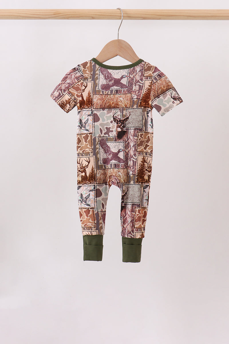 Forest Hunting Bamboo Romper - Aaria Tees Aaria Tees