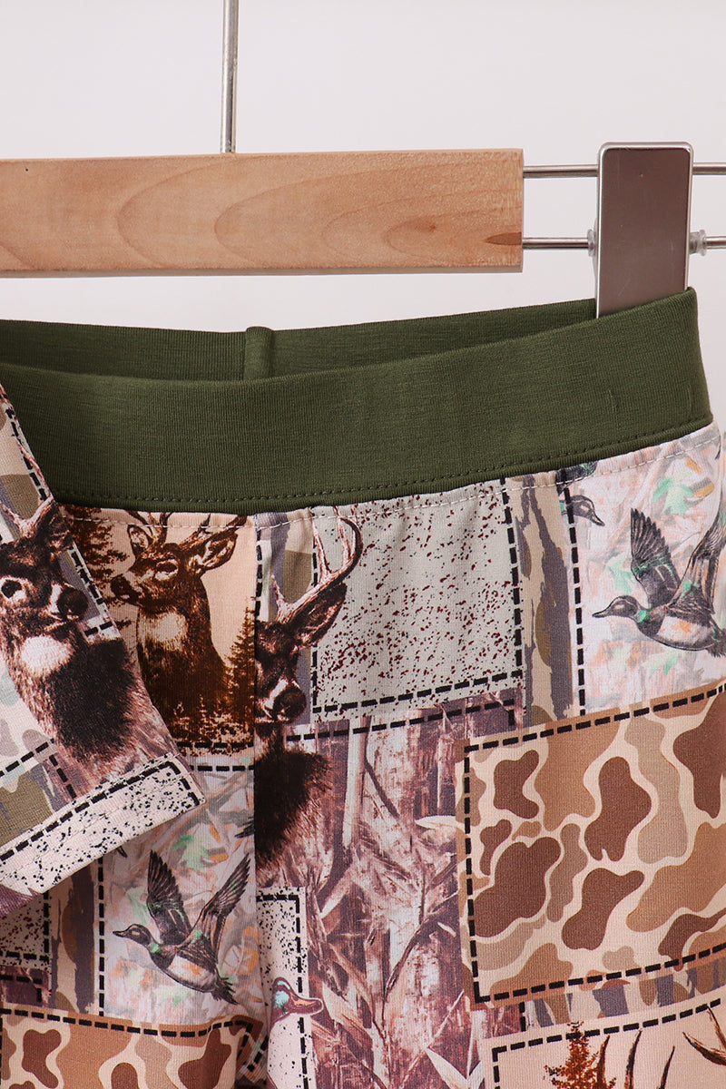 Forest Hunting Bamboo Pajama set - Aaria Tees Aaria Tees