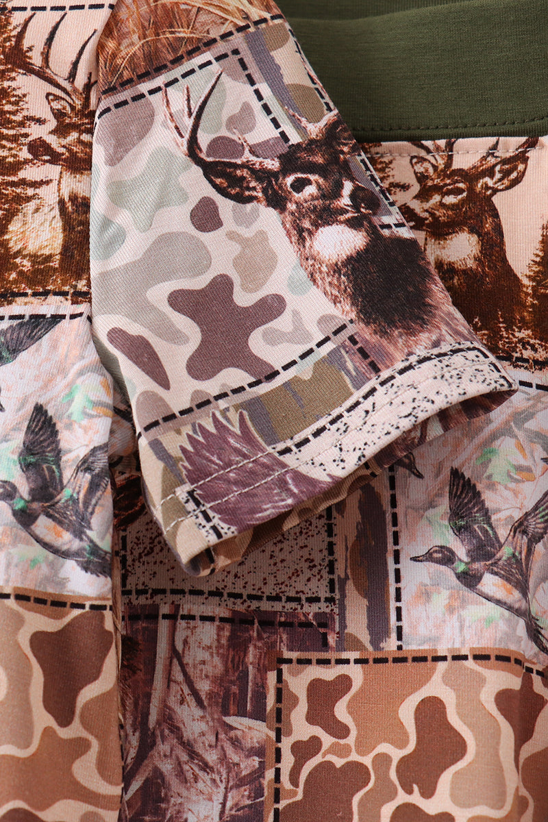 Forest Hunting Bamboo Pajama set - Aaria Tees Aaria Tees