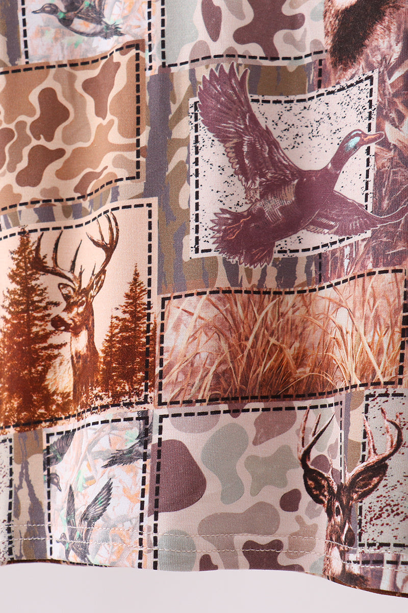Forest Hunting Bamboo Pajama set - Aaria Tees Aaria Tees