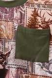 Forest Hunting Bamboo Pocket Pajama set - Aaria Tees Aaria Tees