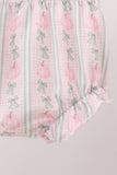Sage Pumpkin Bow Embroidery Bloomer Set - Aaria Tees Aaria Tees