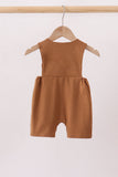 Brown Pumpkin Smocked Jon Jon - Aaria Tees Aaria Tees