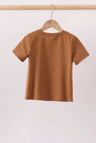 Brown Pumpkin Smocked Top - Aaria Tees Aaria Tees