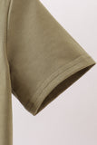 Camel Pumpkin Embroidery Button Down Shirt - Aaria Tees Aaria Tees