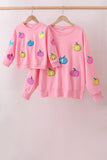 Pink Pumpkin Sequin Mom&me Top - Aaria Tees Aaria Tees
