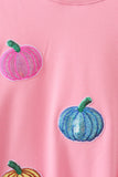 Pink Pumpkin Sequin Mom&me Top - Aaria Tees Aaria Tees