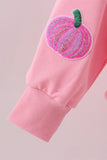Pink Pumpkin Sequin Mom&me Top - Aaria Tees Aaria Tees