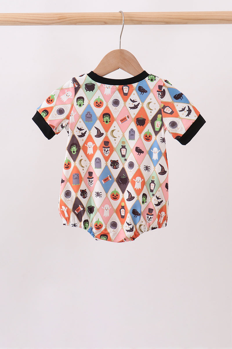 Black Pumpkin cat Embroidery Bubble - Aaria Tees Aaria Tees