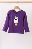 Purple Ghost Applique Top - Aaria Tees Aaria Tees