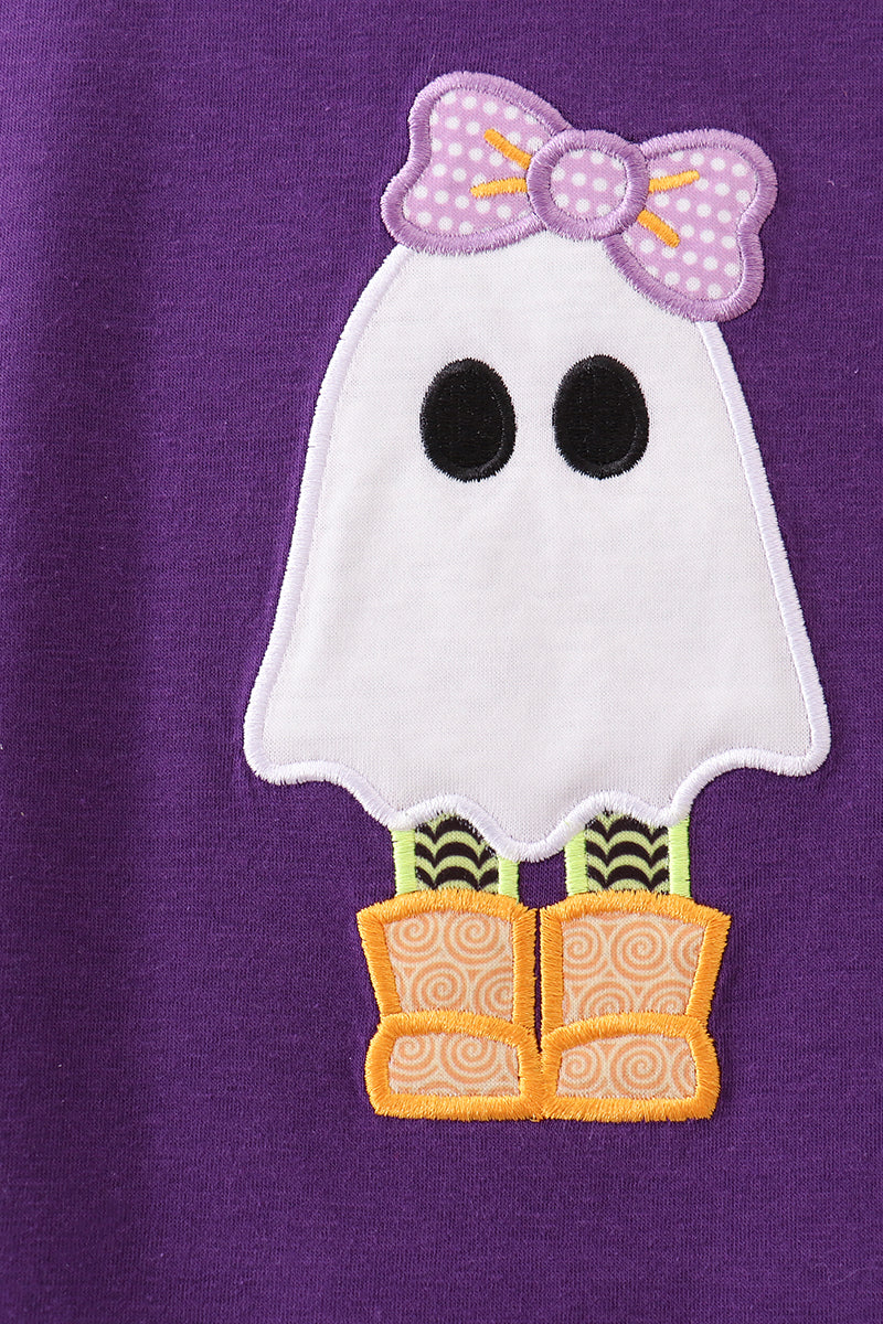 Purple Ghost Applique Top - Aaria Tees Aaria Tees