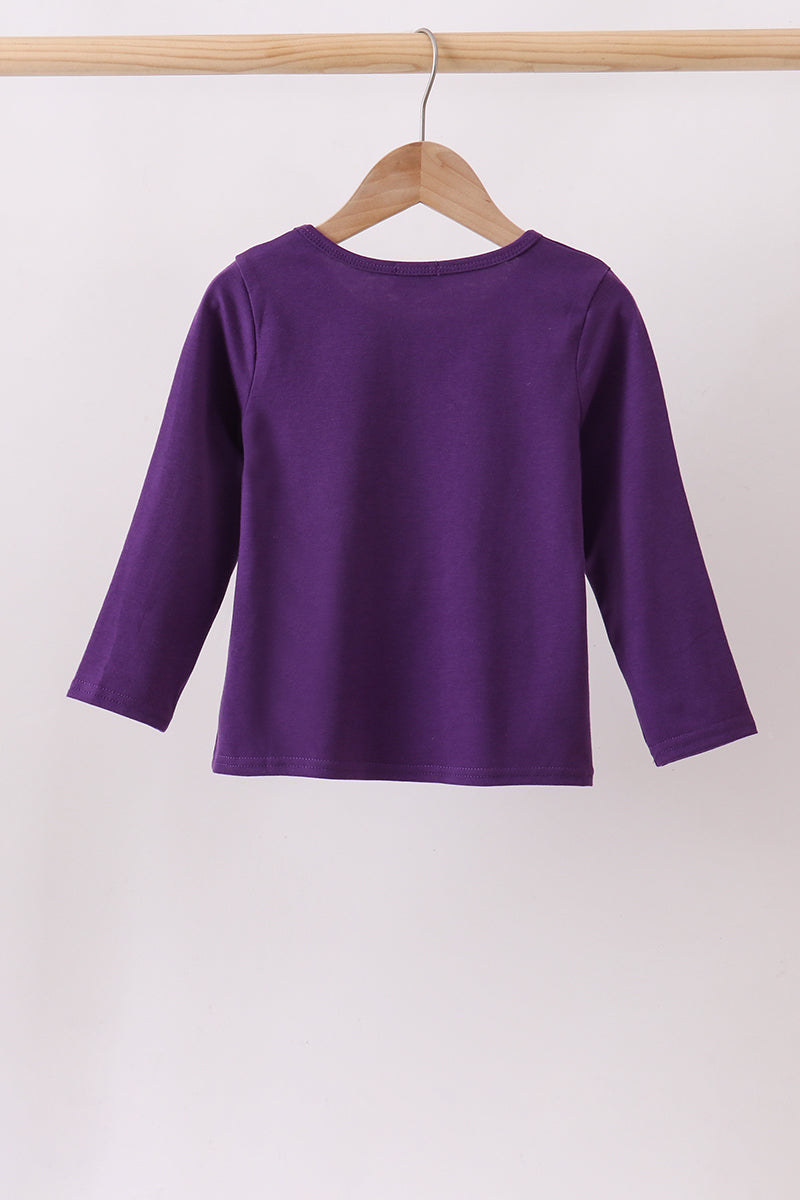 Purple Ghost Applique Top - Aaria Tees Aaria Tees