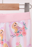 Pink princess stripe bamboo pajama set - Aaria Tees Aaria Tees