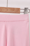 Pink princess floral stripe bamboo pants set - Aaria Tees Aaria Tees