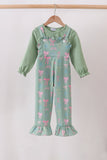 Sage Bow Ruffle Jumpsuit Set - Aaria Tees Aaria Tees
