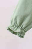 Sage Bow Ruffle Jumpsuit Set - Aaria Tees Aaria Tees