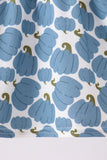 Blue pumpkin bow smocked lace bloomer set - Aaria Tees Aaria Tees