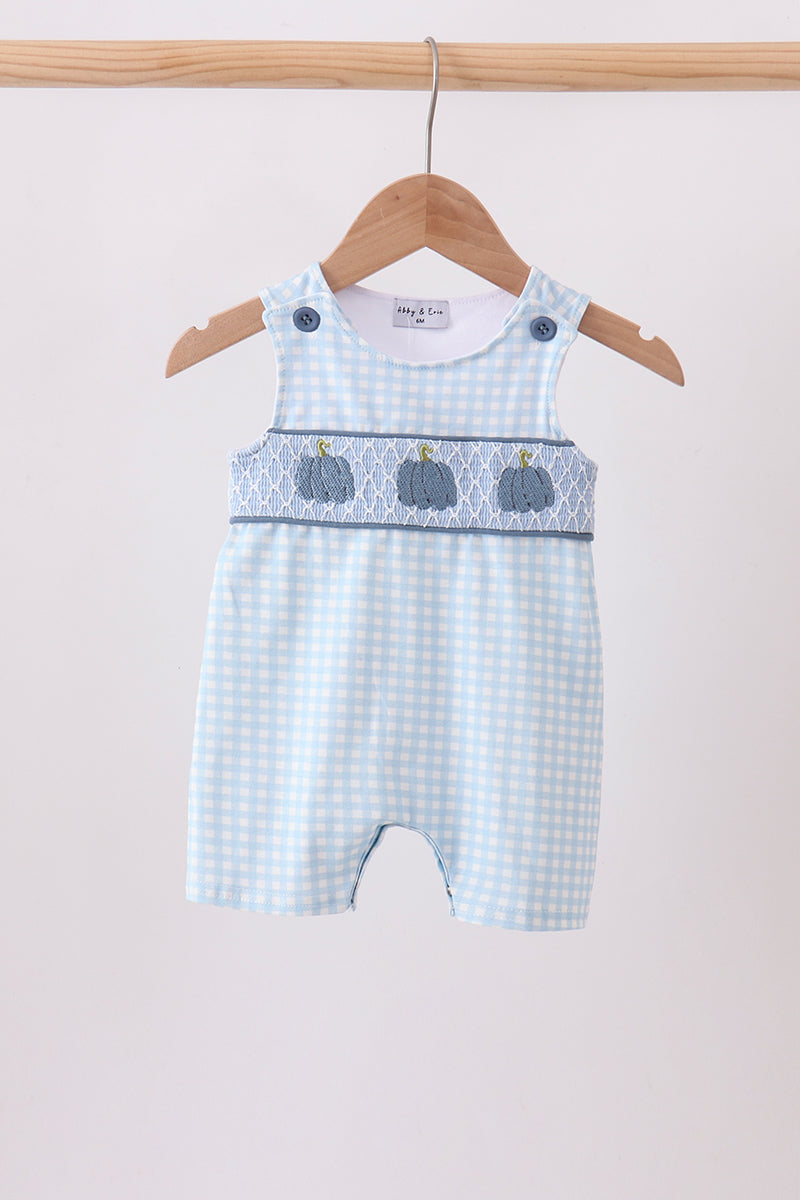 Blue Pumpkin Smocked Gingham Jon Jon - Aaria Tees Aaria Tees