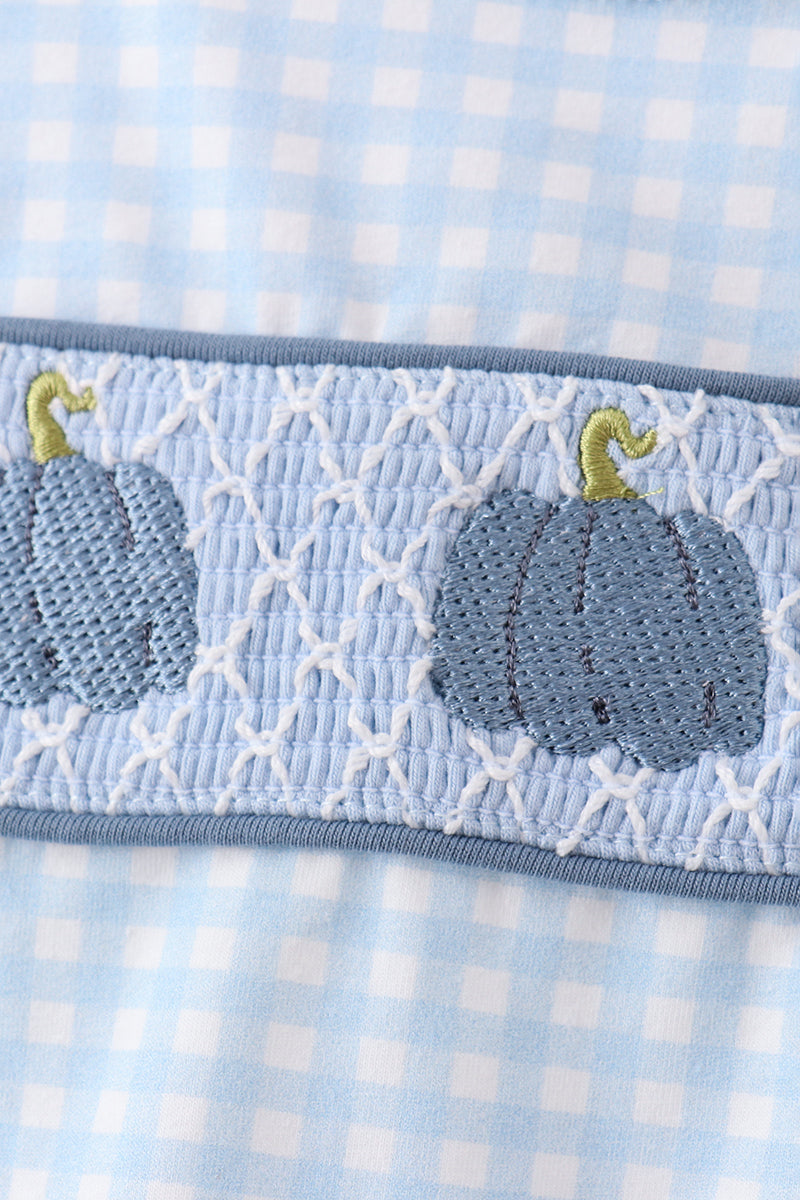 Blue Pumpkin Smocked Gingham Jon Jon - Aaria Tees Aaria Tees
