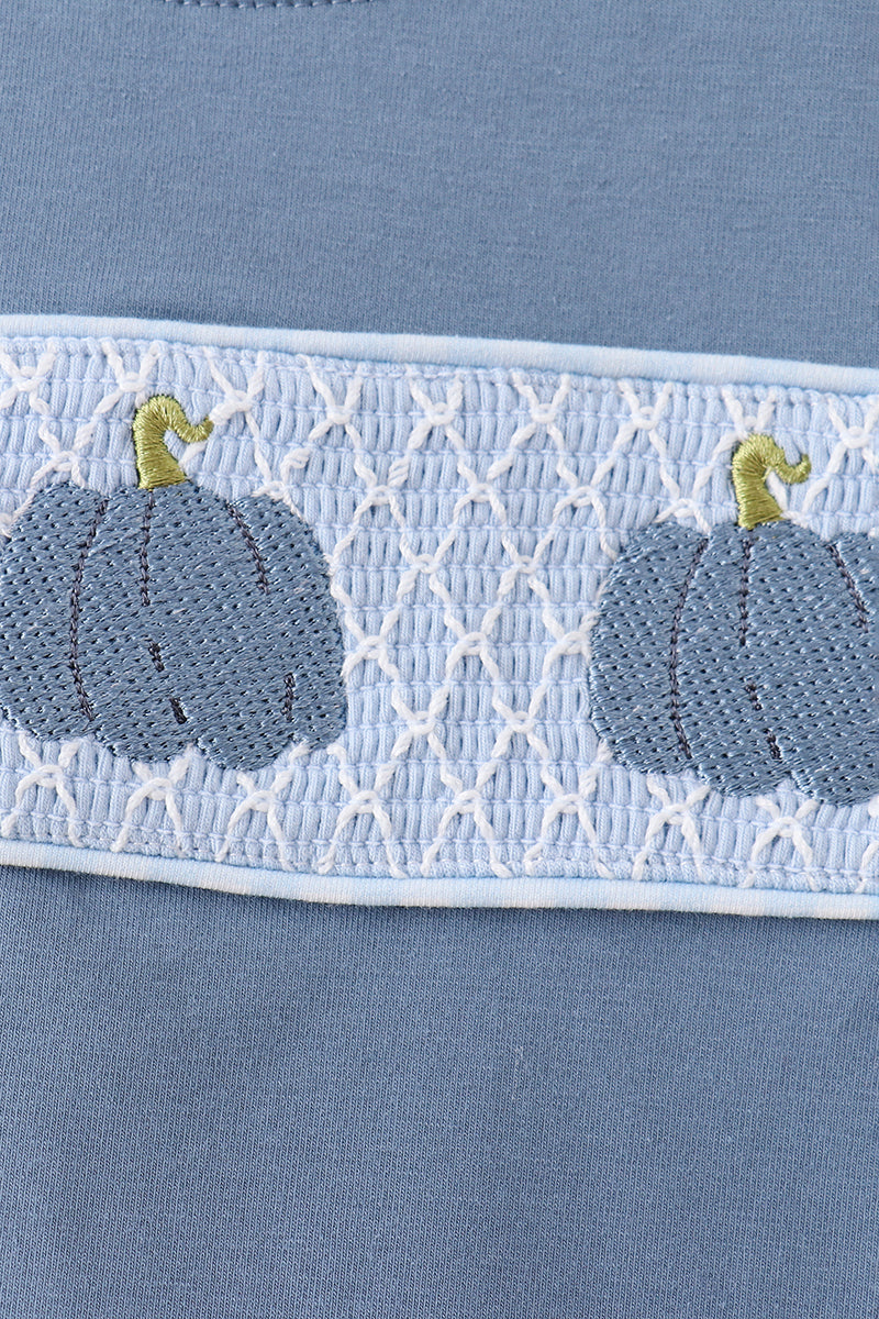 Blue Pumpkin Smocked Gingham Pants Set - Aaria Tees Aaria Tees