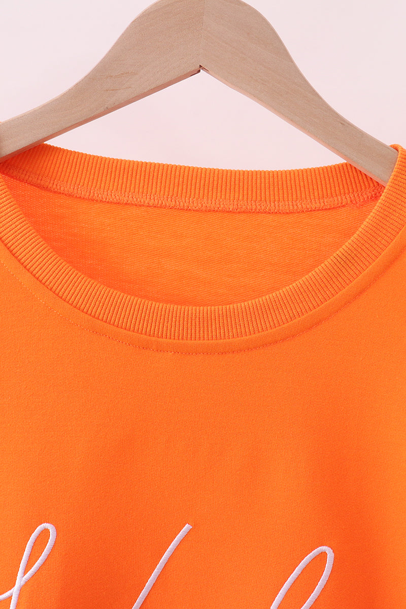 Orange Tennessee Vols Embroidery Mom&me Top - Aaria Tees Aaria Tees