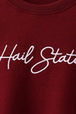 Brown Mississippi Hail State Embroidery Top - Aaria Tees Aaria Tees
