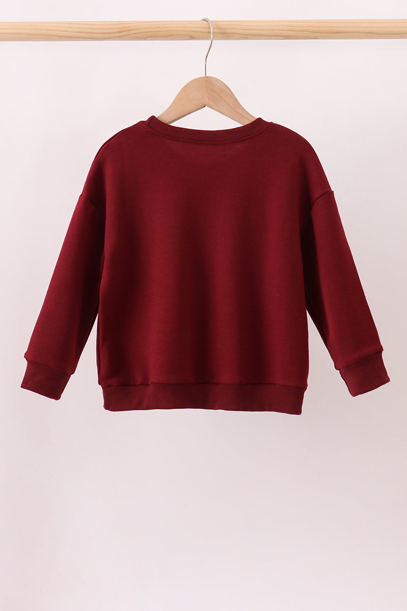 Brown Mississippi Hail State Embroidery Top - Aaria Tees Aaria Tees