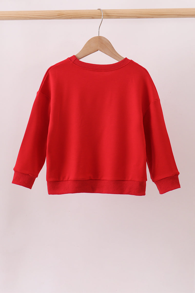 Red Mississippi Ole Miss Embroidery top - Aaria Tees Aaria Tees