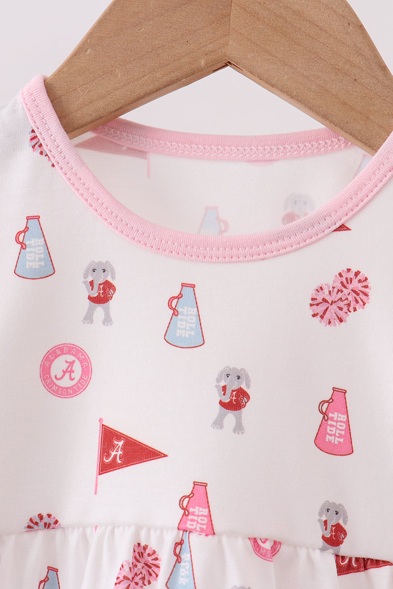 Pink Alabama Print bubble - Aaria Tees Aaria Tees