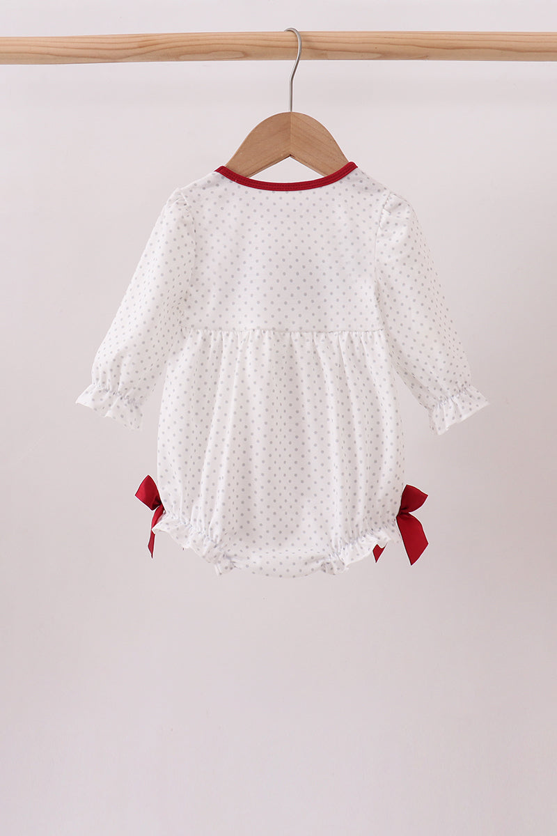 Red Alabama Roll Tide Embroidery Bubble - Aaria Tees Aaria Tees