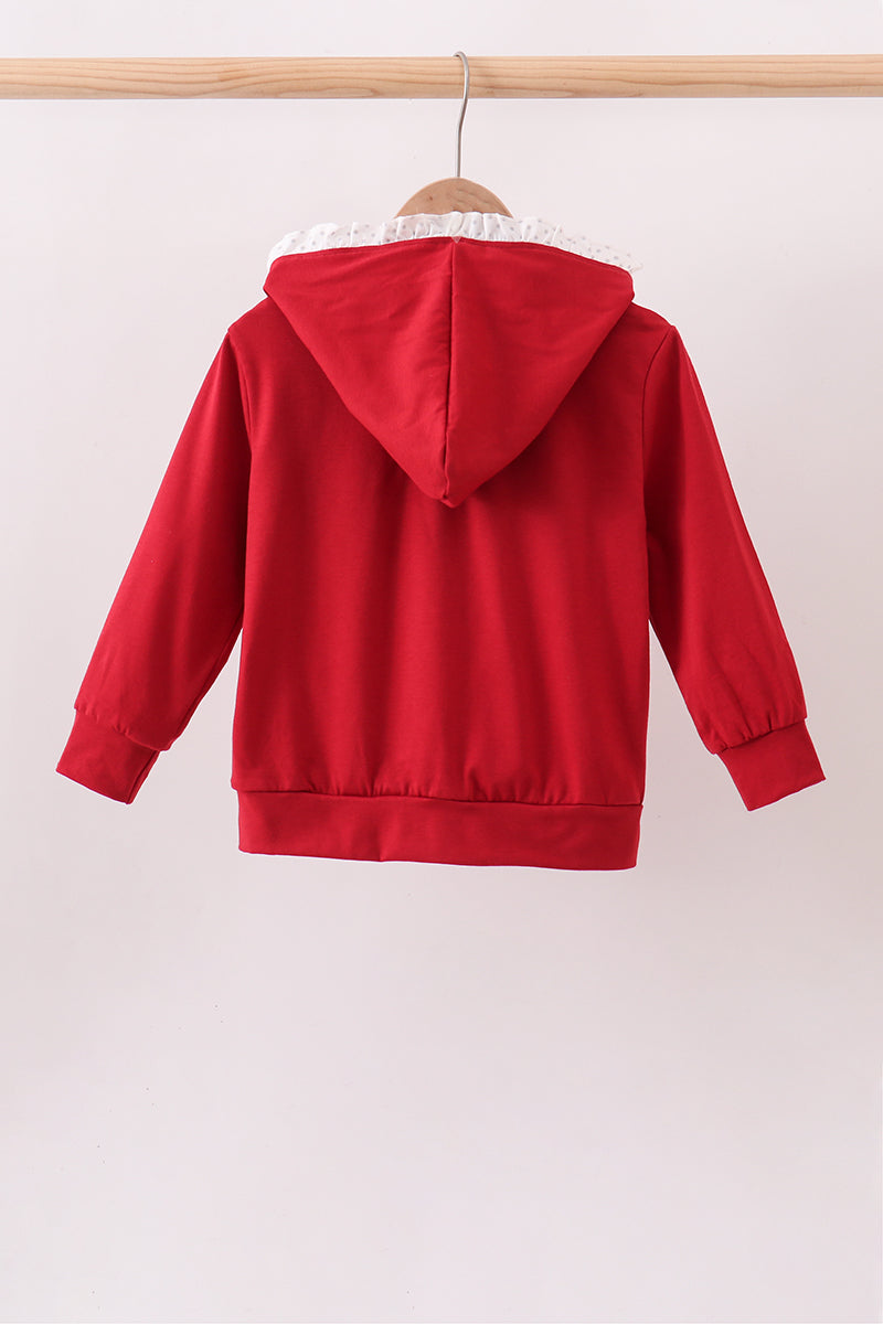 Red Alabama Roll Tide Embroidery Hoodie - Aaria Tees Aaria Tees