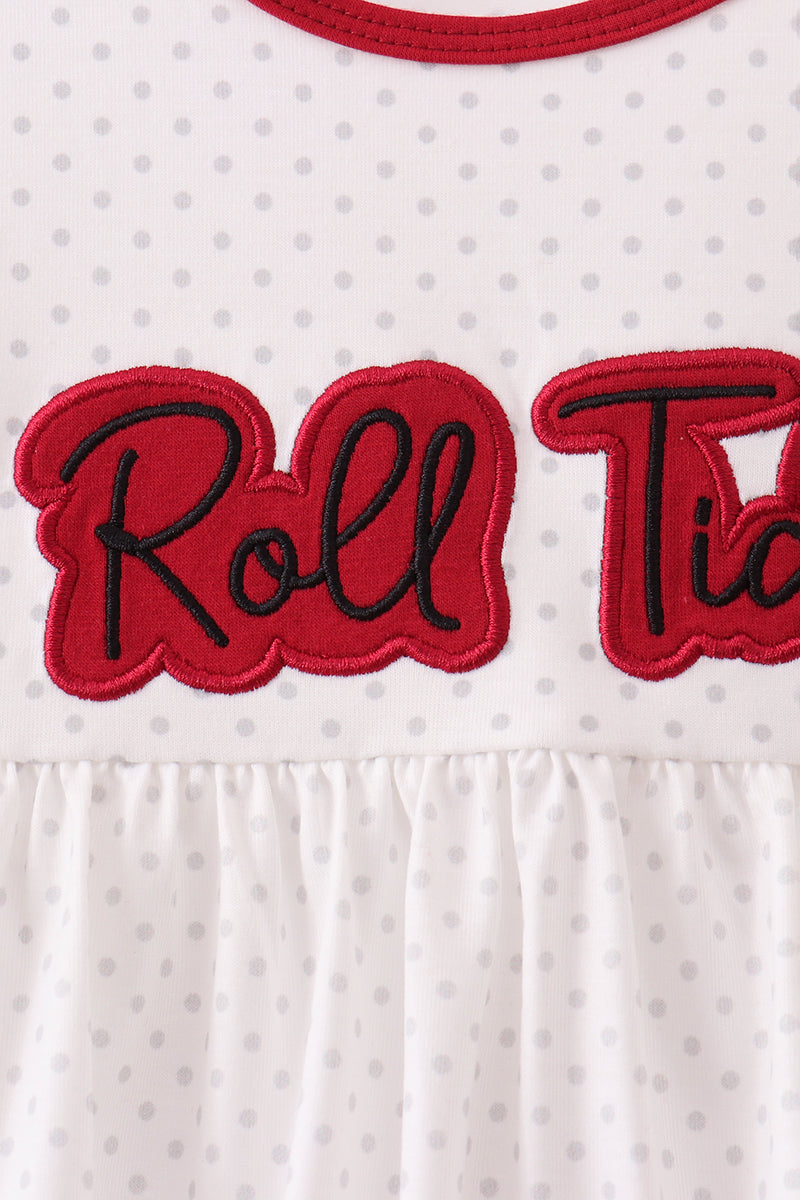 Red Alabama Roll Tide Embroidery Pants Set - Aaria Tees Aaria Tees