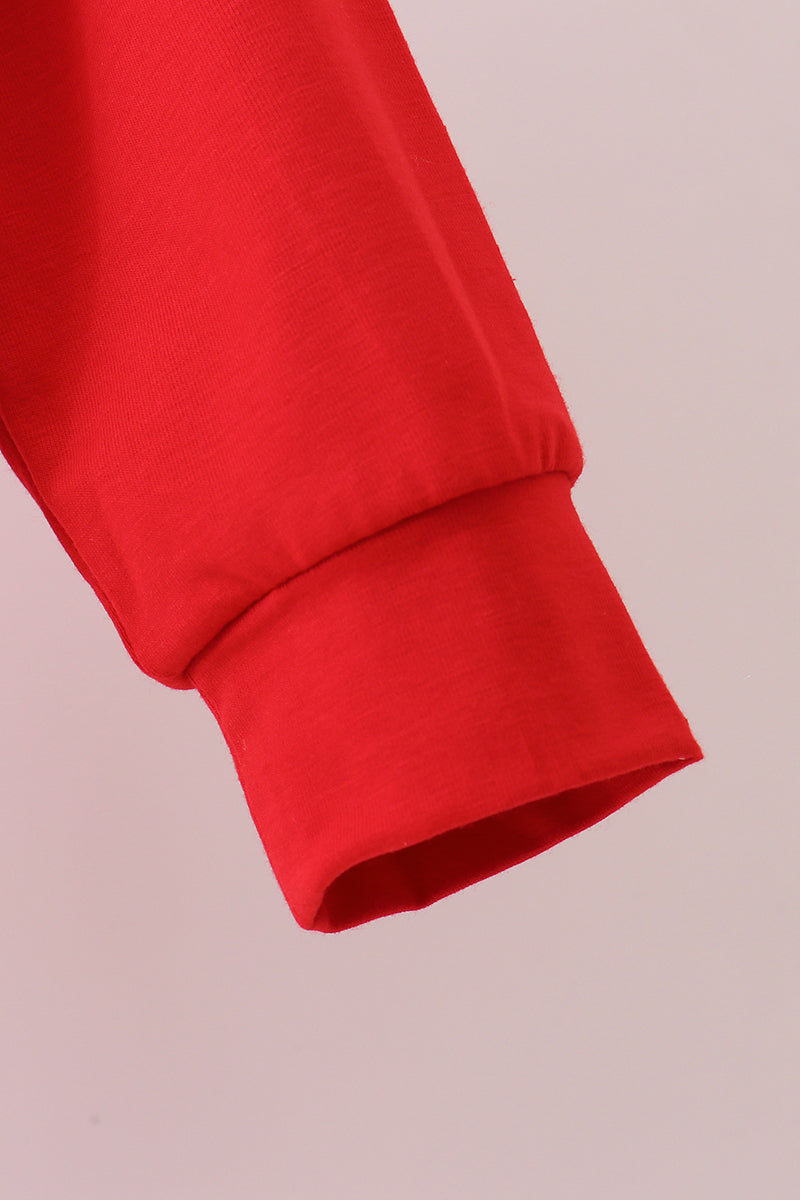 Red Georgia Embroidery Hoodie - Aaria Tees Aaria Tees