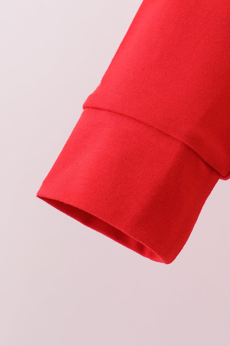 Red Georgia Embroidery Pants Set - Aaria Tees Aaria Tees