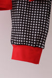 Red Georgia Embroidery Pants Set - Aaria Tees Aaria Tees